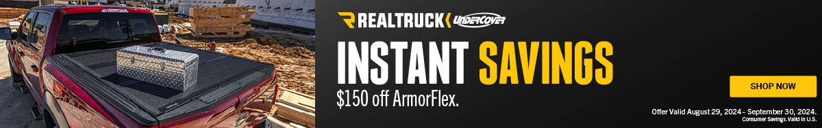 $150 Off Undercover ArmorFlex Tonneau Covers – Labor Day Sale Ends 9/30/24