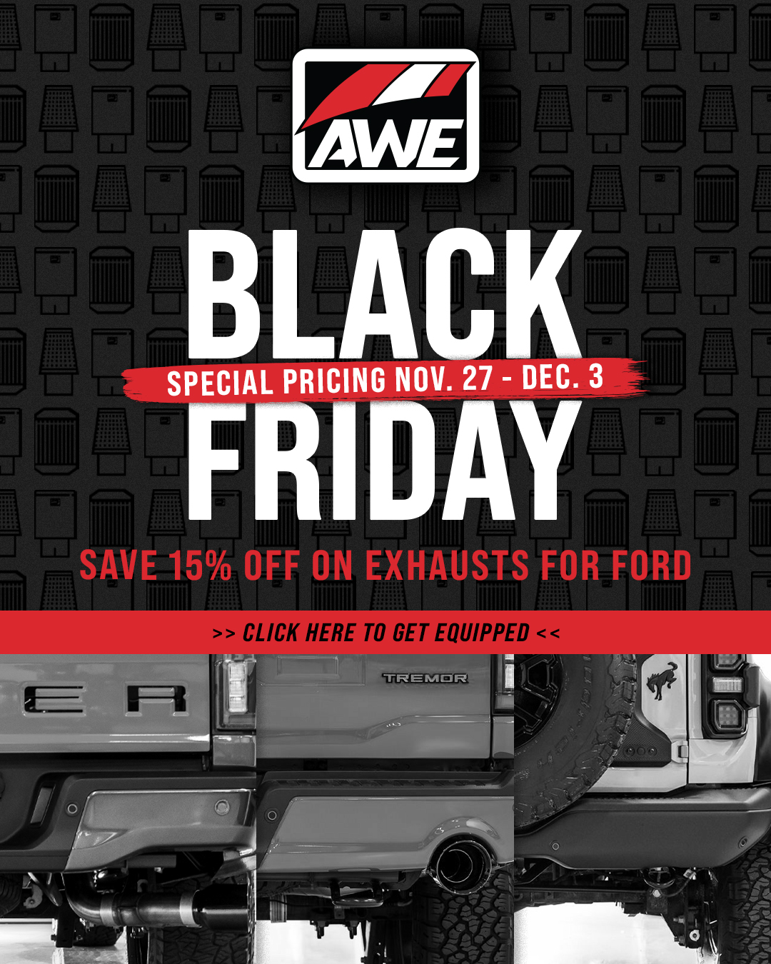 Ford Bronco Ranger F150 CTA 2 AWE Tuning Black Friday Deals 2024 / Cyber Monday - Up to 15% Off