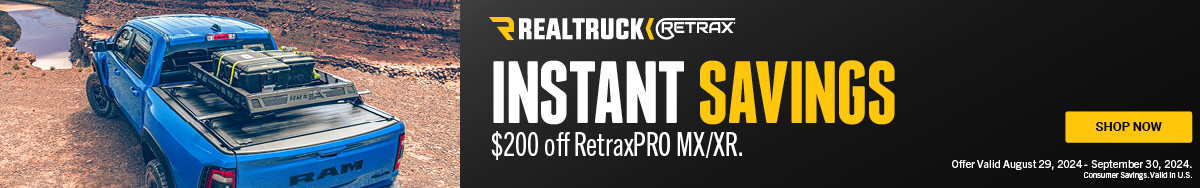 Save $200 on your Retrax Truck Bed Cover!