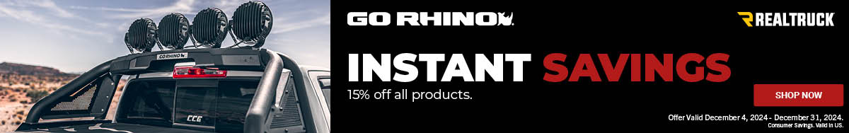 15% Off Go Rhino Steps & More for Christmas 2024