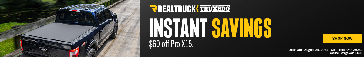 Save $60 on TruXedo Pro X15 Tonneau Covers – Labor Day Sale Ends September 30, 2024